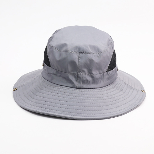 Gaiemei Fisherman Hat for Men, Hiking Outdoor Fishing Sunshade Mesh Eye Breathing Denim Sun Hat, Spring and Summer