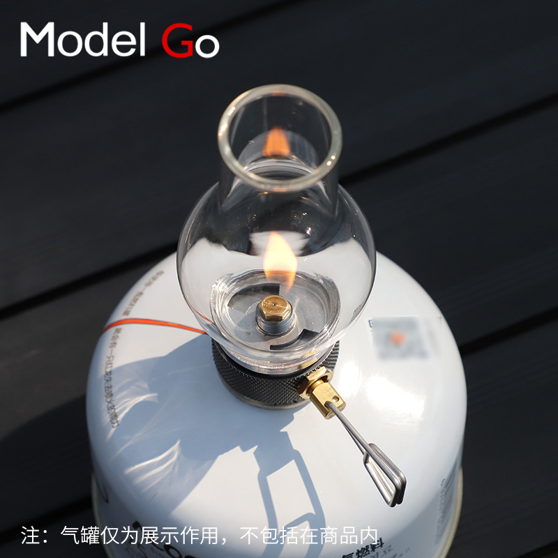 MODELGO outdoor gas lamp Mu Butterfly Valley exquisite small candle lamp camp lamp gas tank gas gas atmosphere lamp