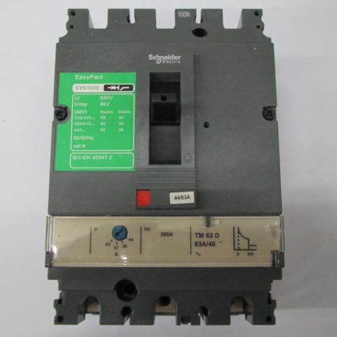 原装正品CVS100N 3P 63A TM63D Schneider空气开关塑壳式断路器