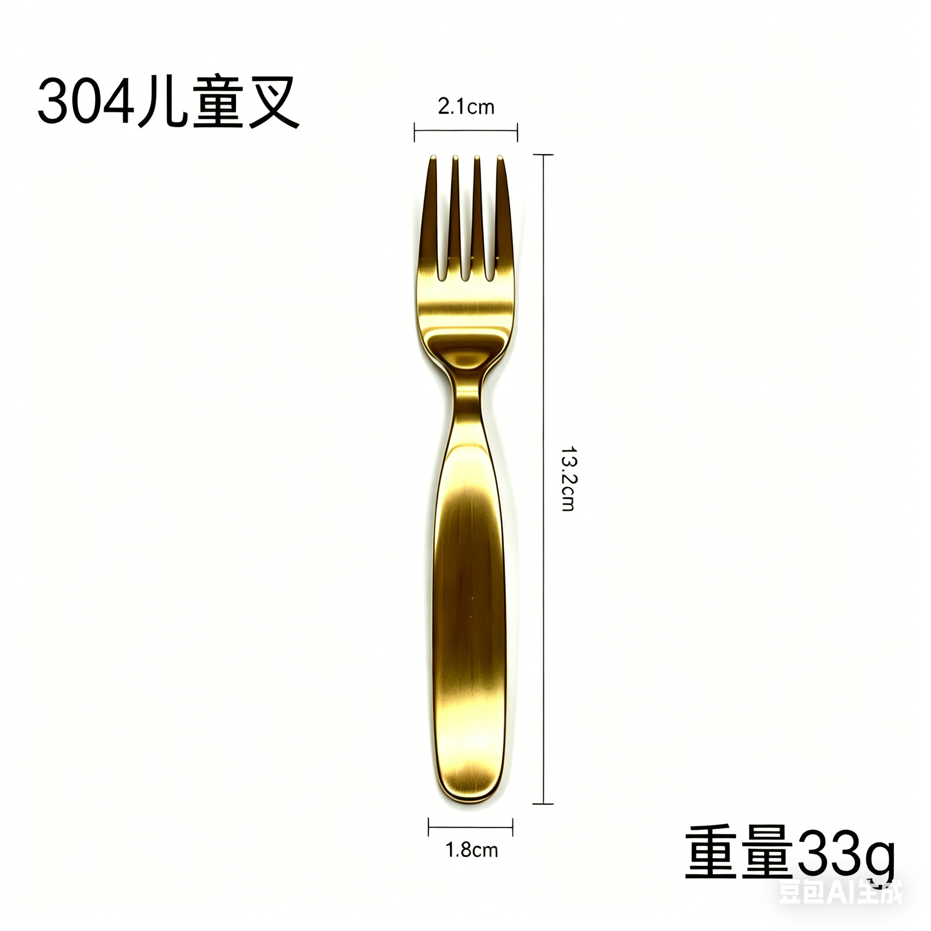 304 어린이용 포크(골드 샌딩)