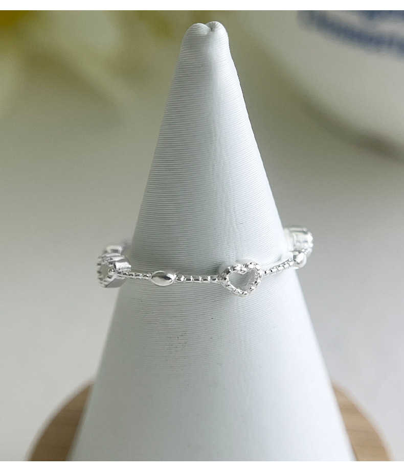 Sterlingsilber Ring Mit Offenem Herz Für Damen Personalisiert_voghion.com