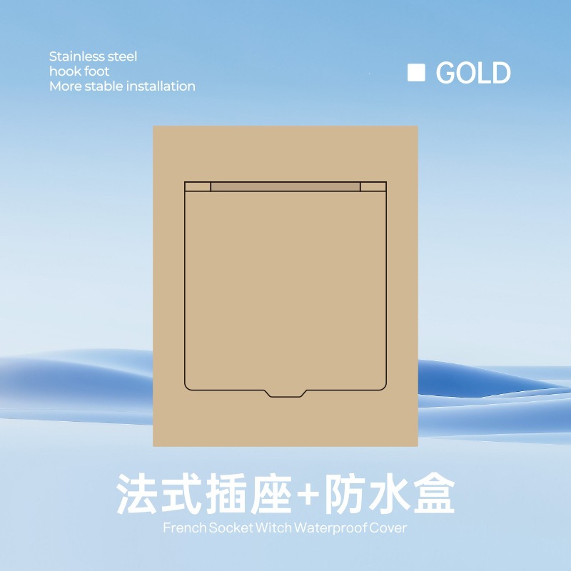 Interruptor y Tomacorriente de Pared Ultrafino Estándar Europeo de Bronce de Estaño y Fósforo Mecánico para Pared image 15