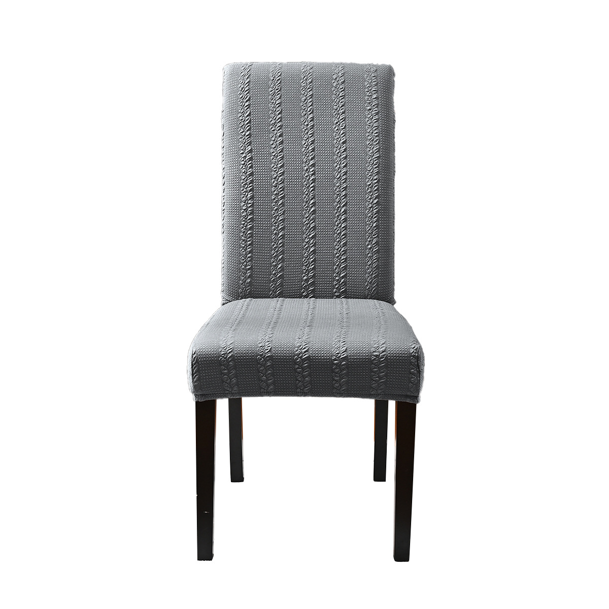 Transfronterizos sólidos elásticos jacquard silla de lino simple de alta espalda casera hotel restaurante silla cubierta al por mayor spot