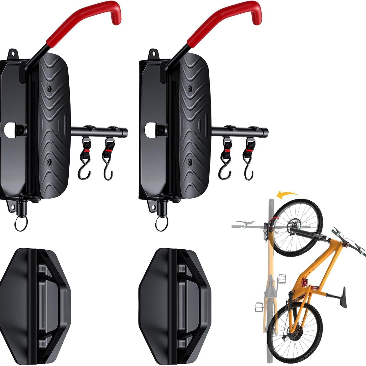 Factory wholesale bicycle wall hooks/parking racks, wall-mounted bicycle racks, bicycle accessories
