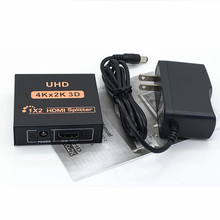 hdmi splitter 1X2 HDTV分配器1进2出 UHD电脑监控显示器高清4K2K