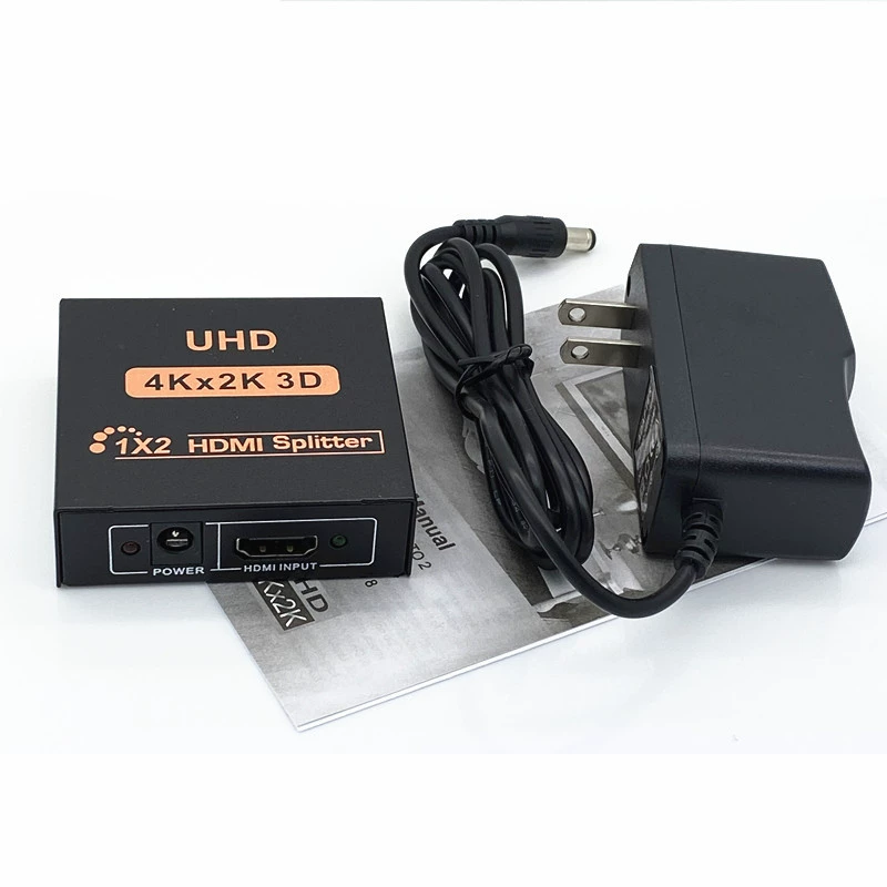 HDMI splitter 1X2 HDTV распределитель 1 в 2 из UHD монитор компьютера HD 4K2K