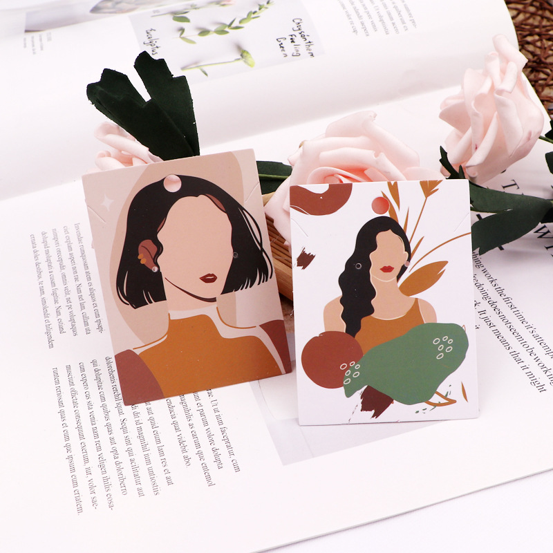 Lindo Humano Dibujos Animados Papel Cartón Para Envasar Joyas display picture 10