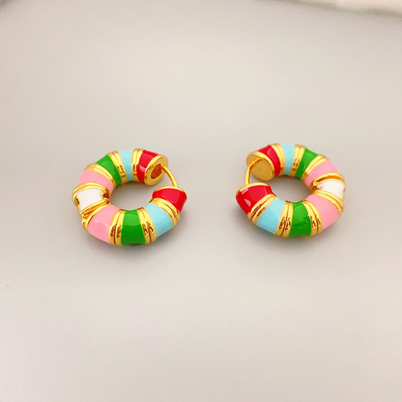 Fashion Geometric Copper Plating Earrings 1 Pair