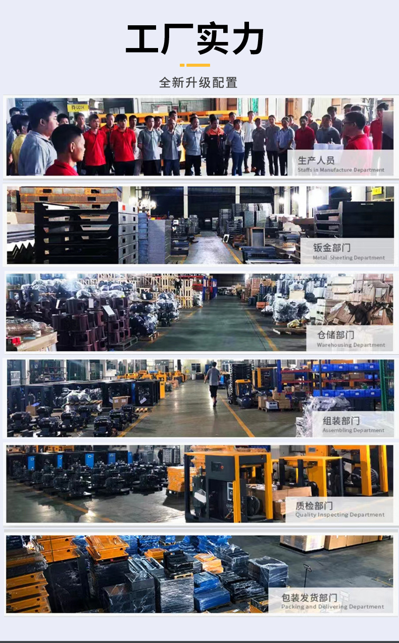 7.5/15/22KW Emma permanent magnet frequency conversion air compressor four-in-one high-efficiency energy-saving stable air compressor