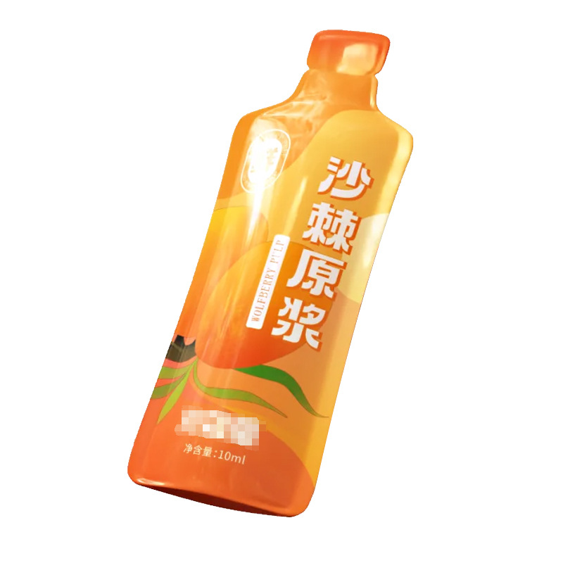 Special-Shaped Bag Customized Aluminum Foil Bag Original Liquid Puree Liquid Packaging Bag Fruit and Vegetable Enzyme Juice Plastic Food Bag Printing