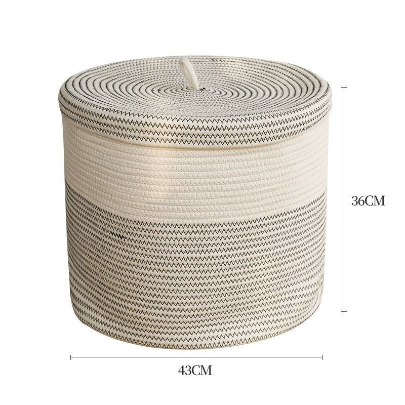 Cesta extra grande de estilo europeo para almacenamiento de ropa, cesta de almacenamiento para el hogar, cesta de almacenamiento tejida, cesta de almacenamiento.