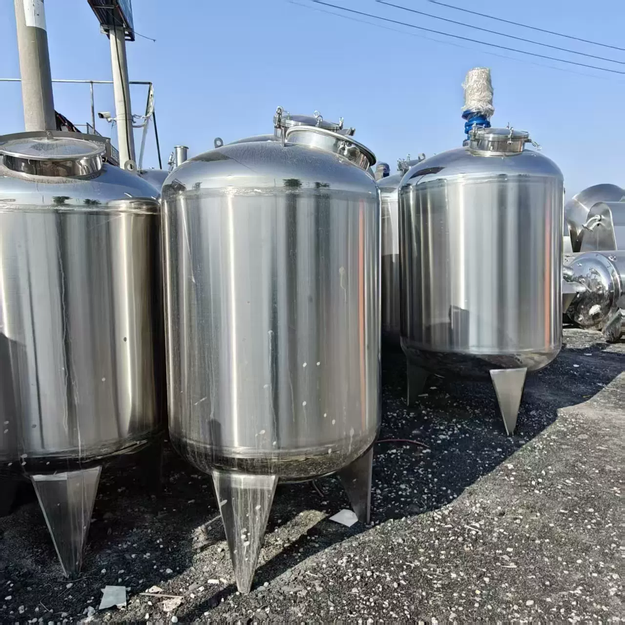 二手20立方不锈钢储罐  立式真空储存设备 工业液体储罐价格