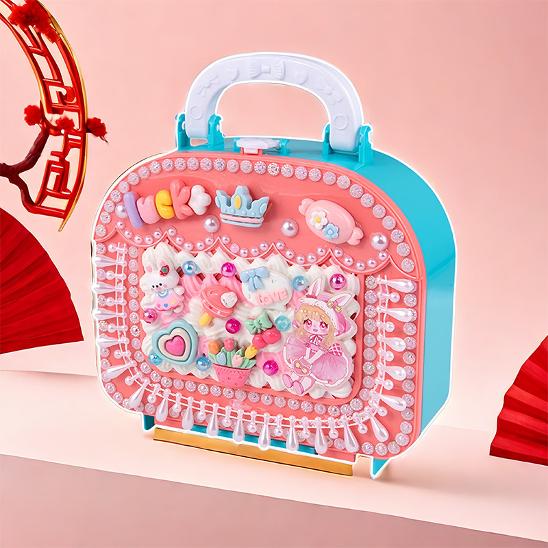 女の子 DIY 手作りクリーム接着剤材料パッケージギフトボックスセットクリエイティブ手作りショップ教育屋台おもちゃ卸売|undefined