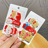 Christmas acrylic children's cartoon hairgrip, hairpins, suitable for import
