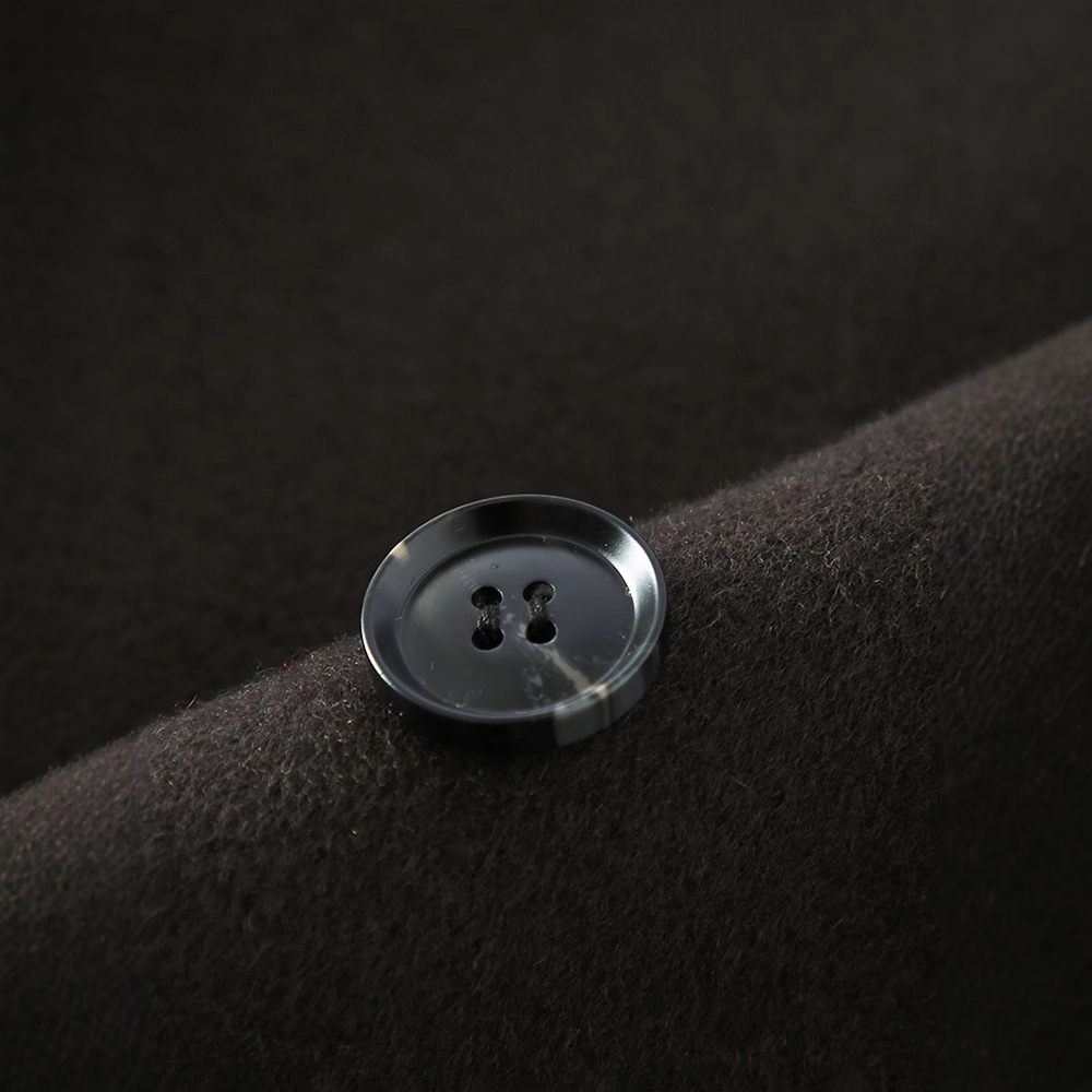 Otoño y invierno nuevos hombres 100% lana pura de doble cara abrigo de cachemira abrigo de alta sensación largo tamaño grande suelto