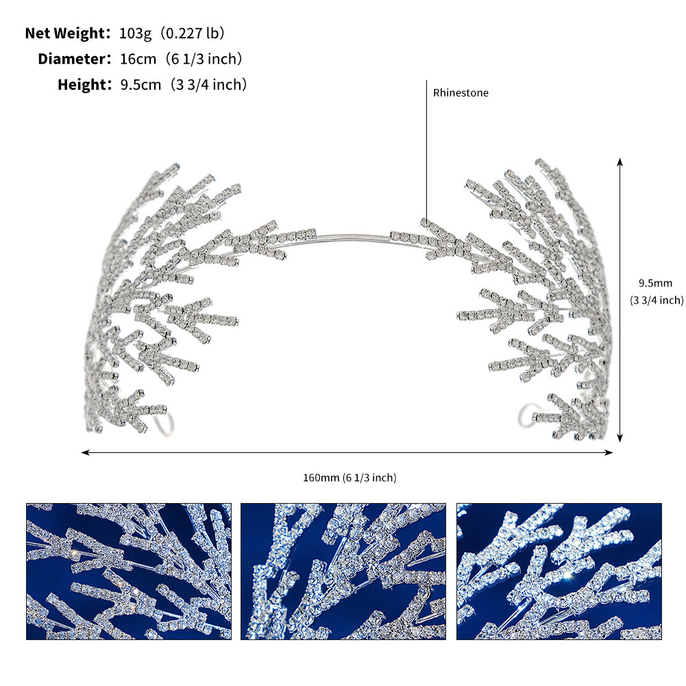 Retro Branches Alloy Inlay Rhinestones Hair Band 1 Piece