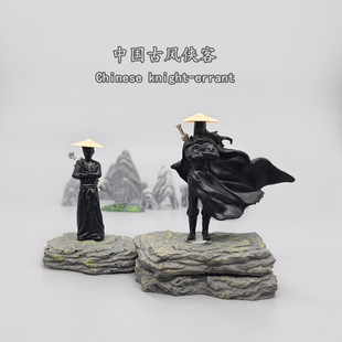 miniature knight-errant ornaments chinese kung fu ranger car window center console antique jianghu warrior character decoration