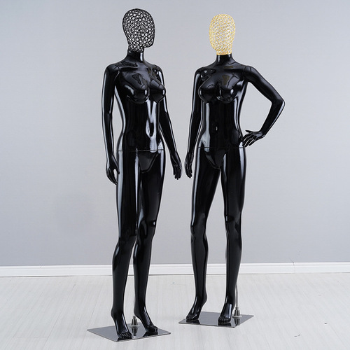 Clothing store glossy black mannequin props export wholesale overseas dummy model mannequin plastic window clothing display