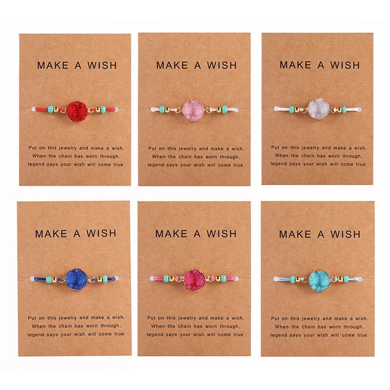 Amazon's Popular Card Set Colorful Crystal Cluster Bracelet for Women Cross-Border Hot-Selling Handmade Woven Resin Bracelet Jewelry Amazon's Popular Card Set Colorful Crystal Cluster Bracelet for Women Cross-Border Hot-Selling Handmade Woven Resin Bracelet Jewelry