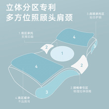 冰丝枕头护颈椎助睡眠记忆棉颈椎枕睡觉专用慢回弹侧睡家用枕芯