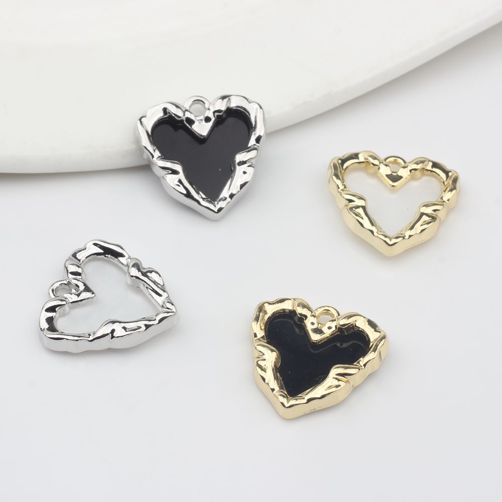 46g Weight Artificial Gemstones Inlay Material DIY Jewelry Accessories Classification 10 PCS/Package Quantity Zinc alloy Material Heart Shape Pattern Plating, Inlay Design Simple Style Style 10 PCS/Package Zinc Alloy Artificial Gemstones Heart Shape 7