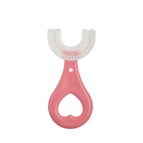 Children's U-shaped toothbrush U-shaped infant baby 2-6-12 years old soft-bristled silicone mouth cleaning artifact