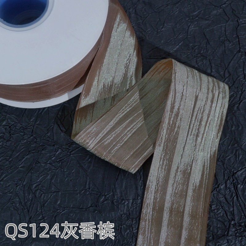 Impresión de la cinta arco regalo cuerda cinta plisada coreana accesorios de embalaje en stock al por mayor Corea del Sur cinta de poliéster