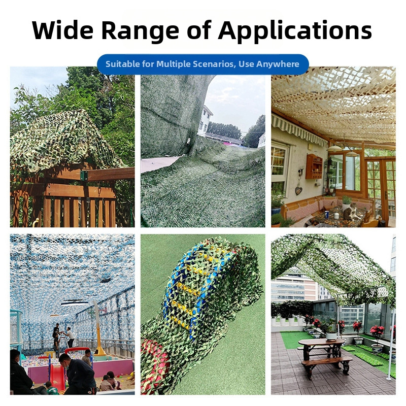 CS recreational and recreational area decoration camouflage net, anti-aerial photography camouflage, mountain greening cover, sunshade net, camouflage net