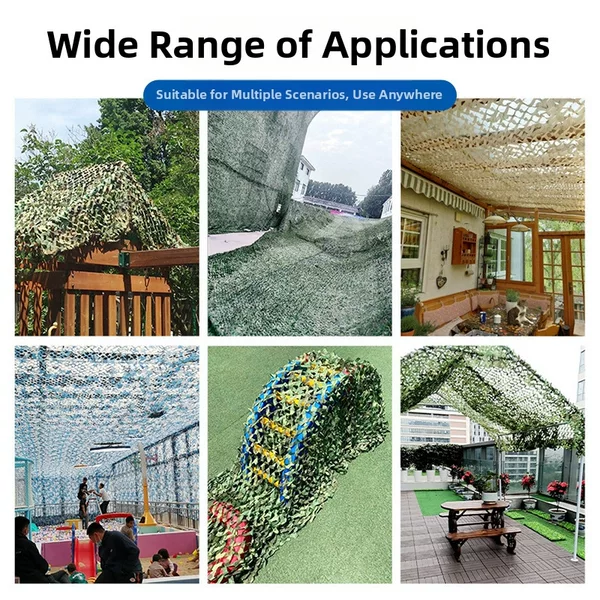 CS recreational and recreational area decoration camouflage net, anti-aerial photography camouflage, mountain greening cover, sunshade net, camouflage net