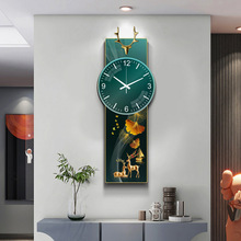 2024新款创意钟表挂钟客厅玄关轻奢现代简约家用挂墙装饰静音时钟