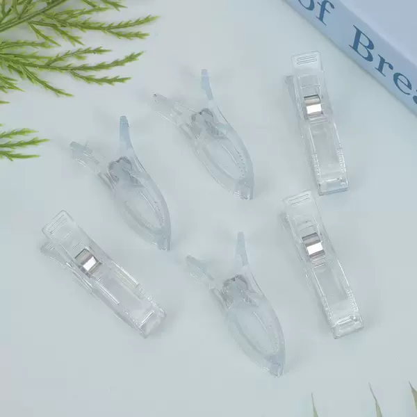Cross-Border Hot Selling New Edge Positioning Clip Transparent Patchwork Sewing Clip Plastic Clip