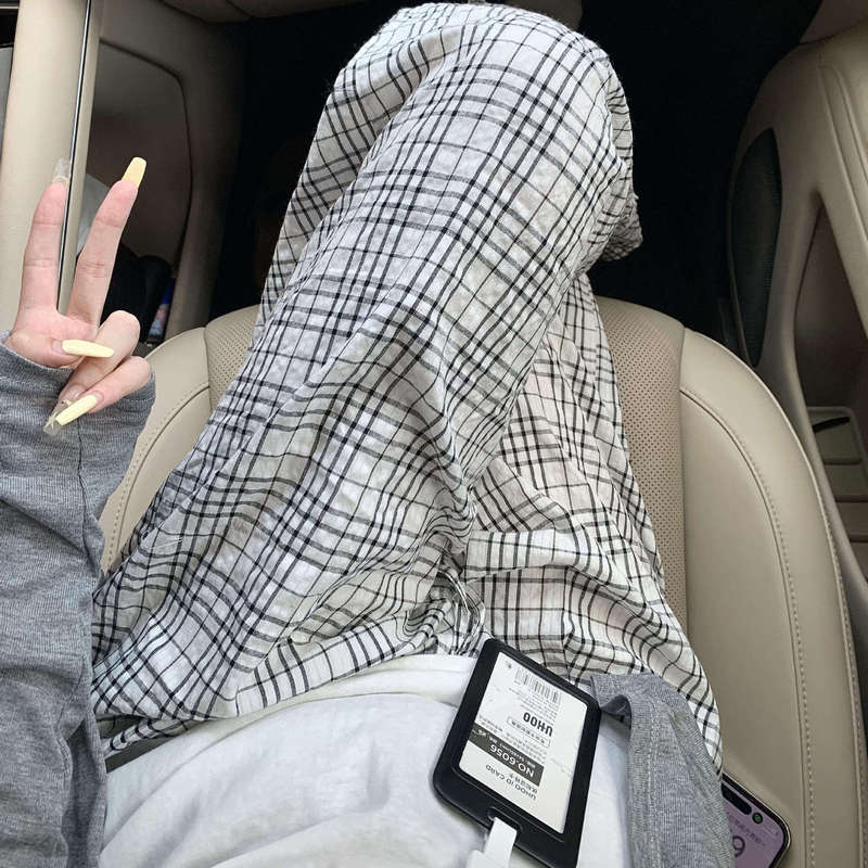 Korean Style Ins Style Contrasting Plaid Pajamas for Women 2025 New Spring and Autum Large Size Comfortable and Wearable Home Pants