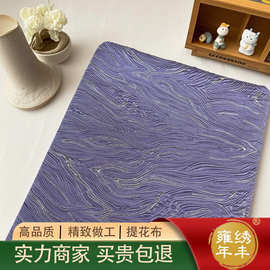 大理石纹金线微光提花布料立体肌理油画鎏金织棉缎连衣裙家具面料