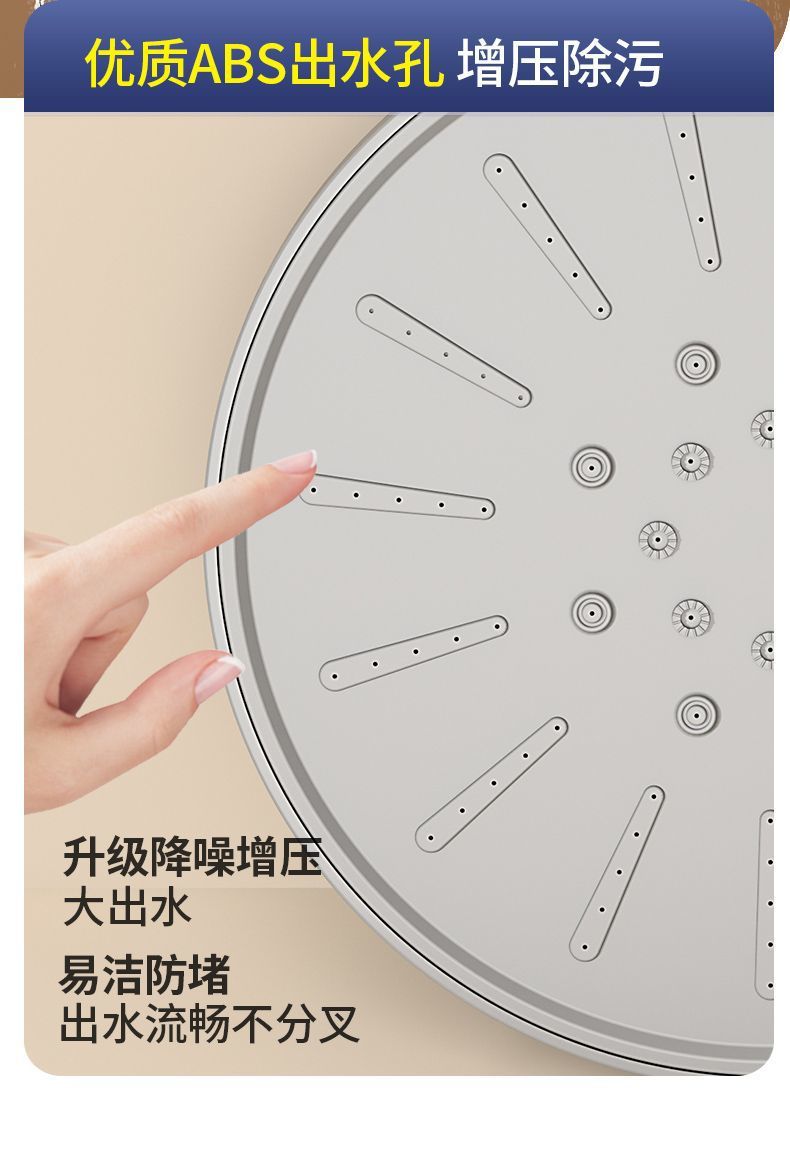 All-copper shower head set, home bathroom shower, rain shower head, pressure-increasing shower head, is selling well across borders undefined