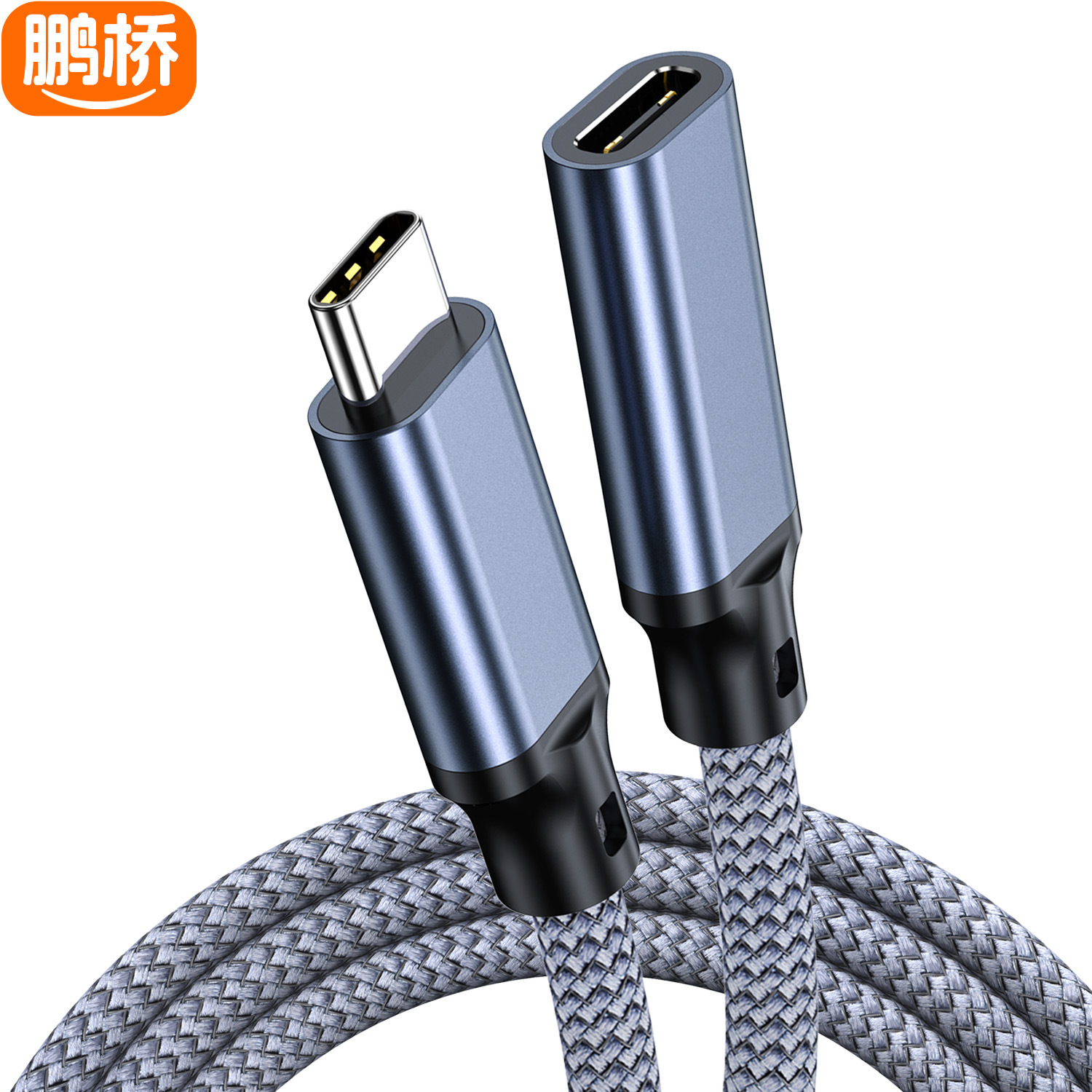 Cable de Extensión Type-C Macho a Hembra 20Gbps USB3.2 8K de Aleación de Aluminio