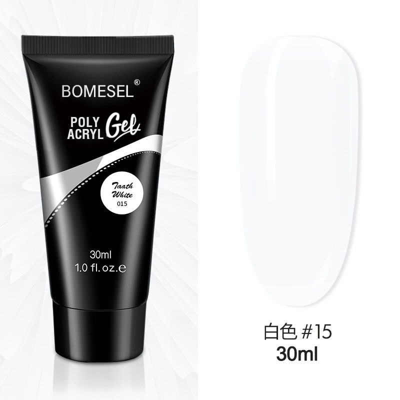 Explosión de uñas de color desnudo de cristal extensión de uñas sin papel modelo de extensión rápida 15ML 30ML