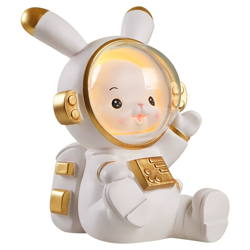 Cartoon table rabbit, astronaut, night light for bed