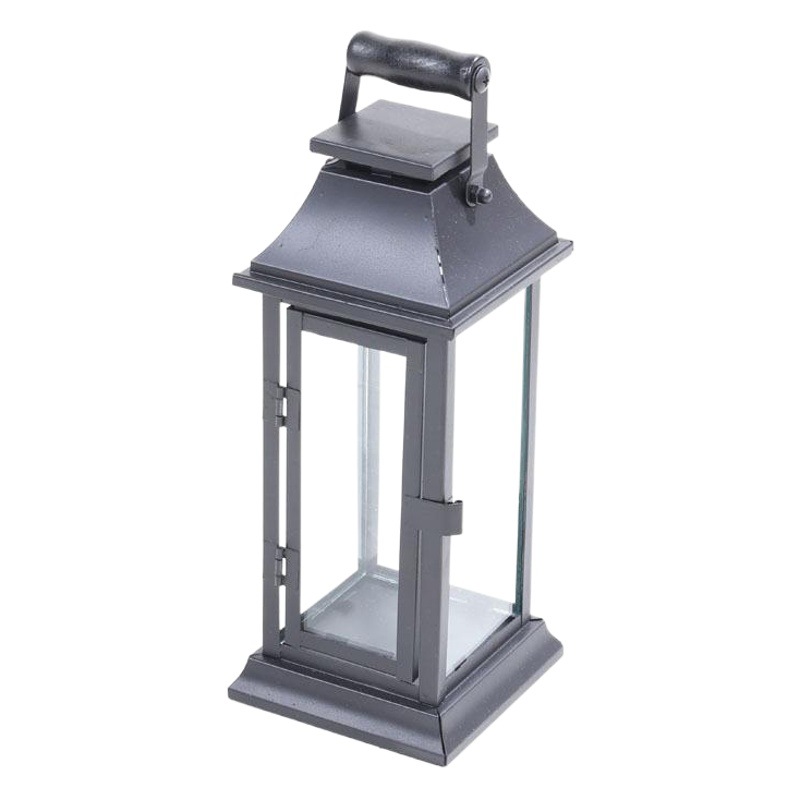 Chino simple retro portátil a prueba de viento titular la vela cristal hierro patio al aire libre piso lámpara candelabro Decoración