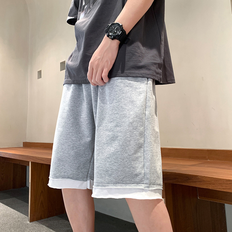 Pantalones deportivos de color sólido de verano tendencia de hombre pantalones casuales sueltos pantalones de algodón transpirables de alta calidad image 3
