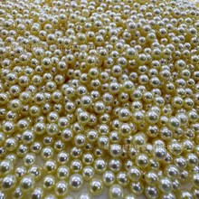 天然海水珍珠3.5-4mm羽黄金akoya 正圆强光基本无暇精挑