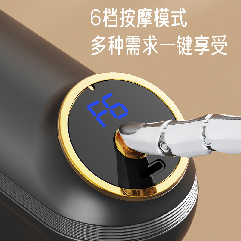 Jinzheng 双頭筋膜ガン USB 充電式マッサージガン筋膜計器筋肉リラクゼーション振動フィットネス機器首筋膜ガン|undefined
