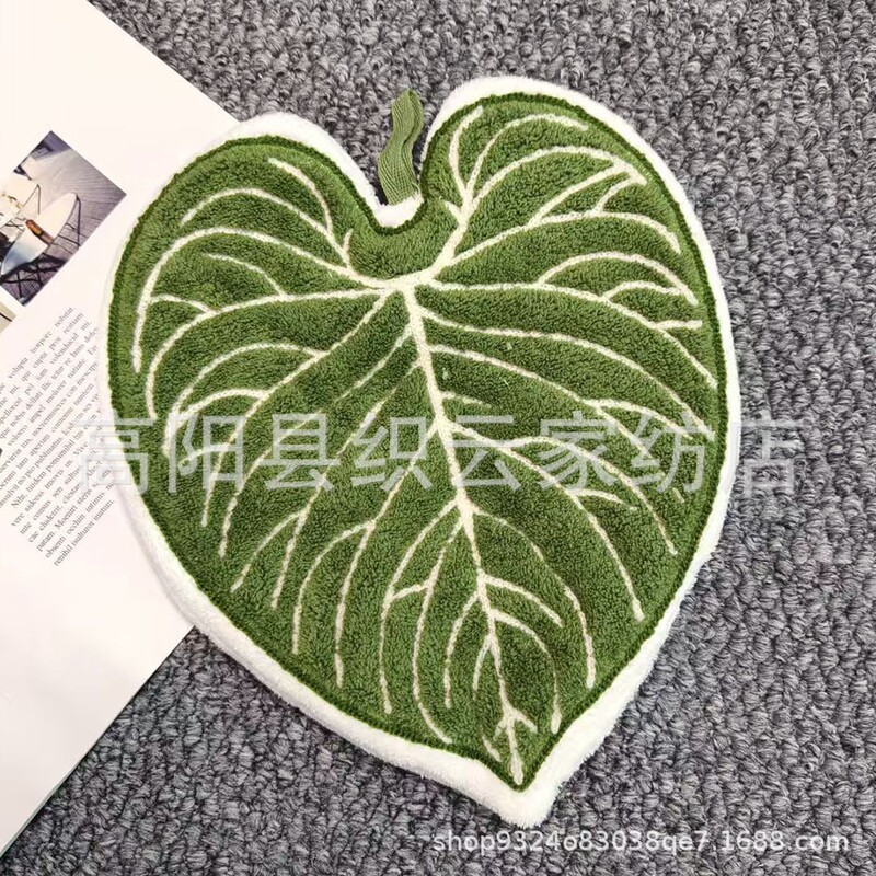Cross-Border Tropical Plant Hand Towel with Flower Candle Leaves, Hanging Type for Kitchen and Bathroom, Absorbent Cloth for Children Cross-Border Tropical Plant Hand Towel with Flower Candle Leaves, Hanging Type for Kitchen and Bathroom, Absorbent Cloth for Children