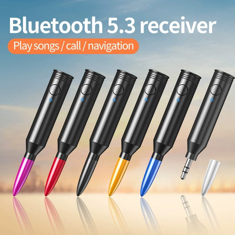 Новый продукт Bluetooth 5. 4 автомобильных Bluetooth-приемника, автомобильный Aux-навигационный аудиоадаптер, проводной и беспроводной, синий