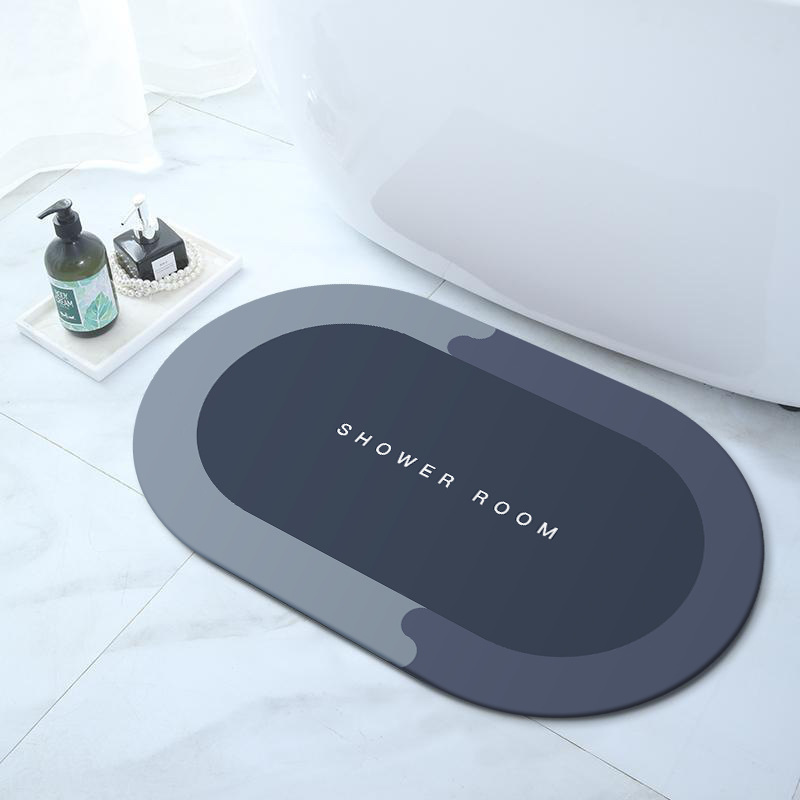Diatom Mud Soft Mat Bathroom Door Mat Toilet Entrance Non-Slip Quick-Drying Foot Mat Cross-Border Simple Bathroom Absorbent Floor Mat