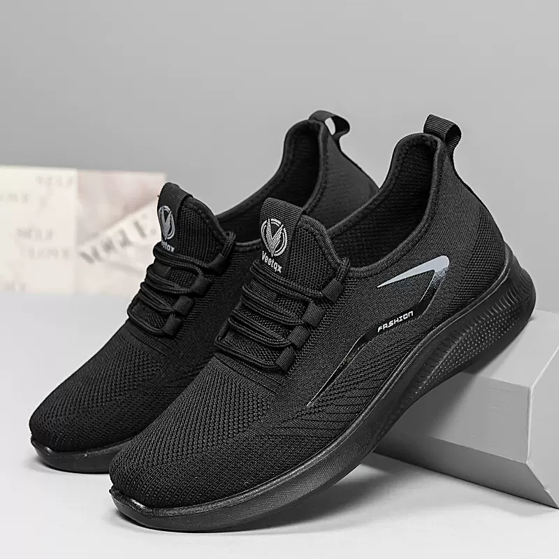 鞋子男2025春季新款休闲防滑透气运动鞋时尚百搭舒适一脚蹬男单鞋