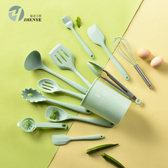 All-in-One Silicone Kitchen Tools 10-Piece Set Cooking Spatulas and Utensils, 10-Piece Cooking Utensil Set
