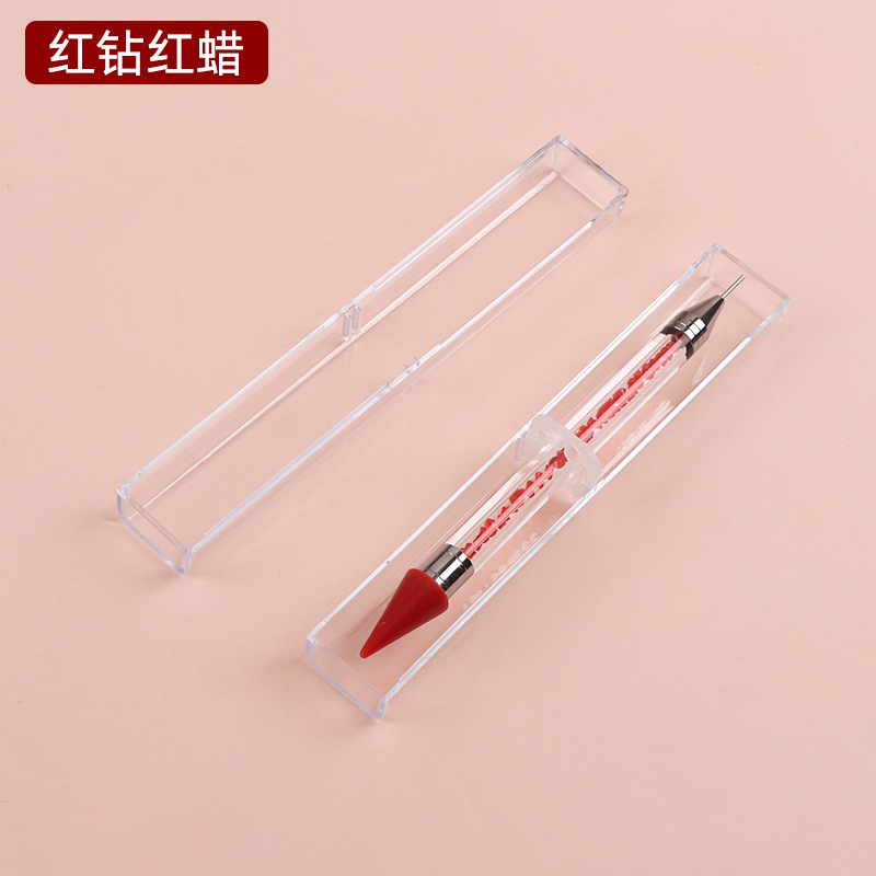 FUENTE Taladro de uñas de fábrica crayón de cera viene con taladro de punto pegajoso taladro de descarga taladro de succión pluma Punta de grano pluma herramienta de joyería