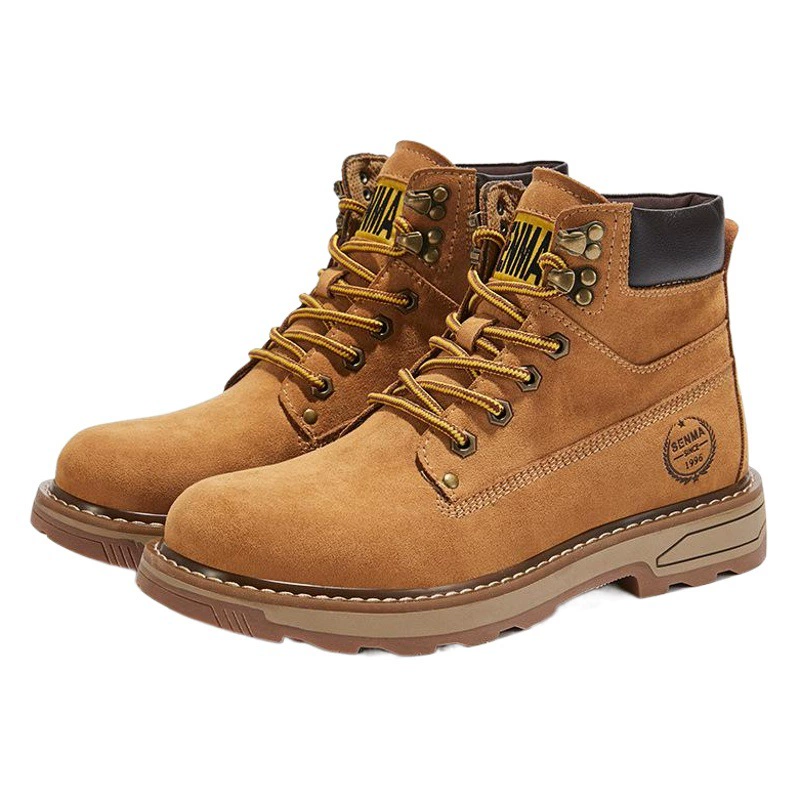 Мужские ботинки Senma, модель Martin, рабочие ботинки, новинка 2025 года, в ретро-британском стиле, модные, универсальные, высокие, мужские ботинки