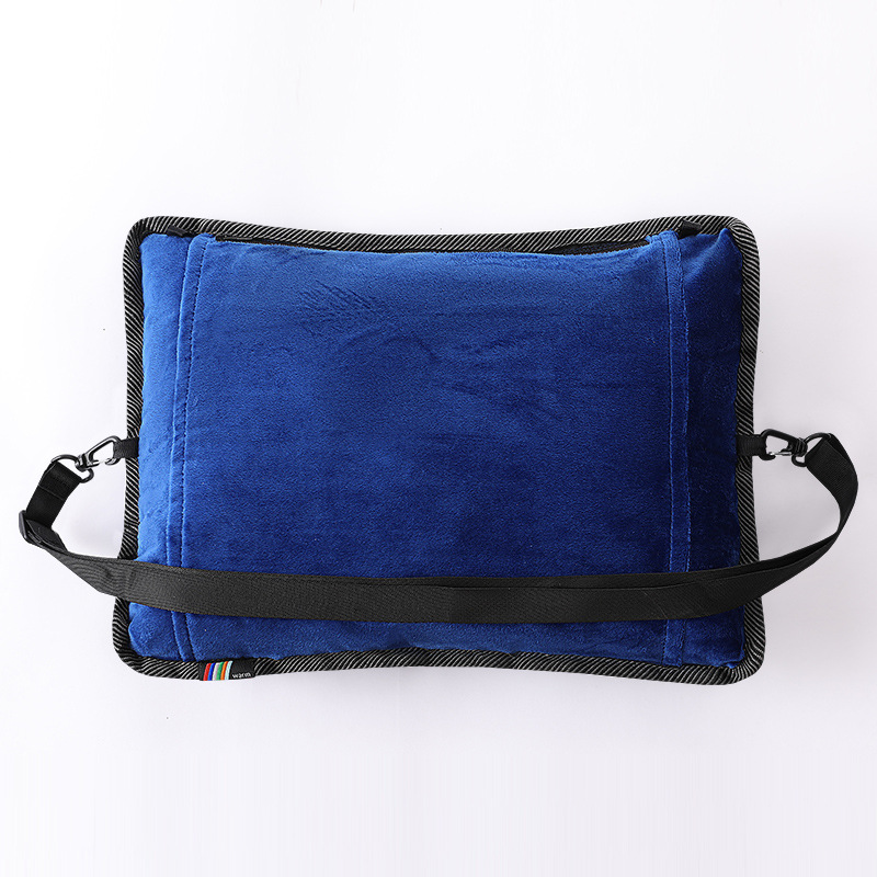 新款智能发热暧手宝男女时尚加热抱枕USB充电背包学生加热暧手宝