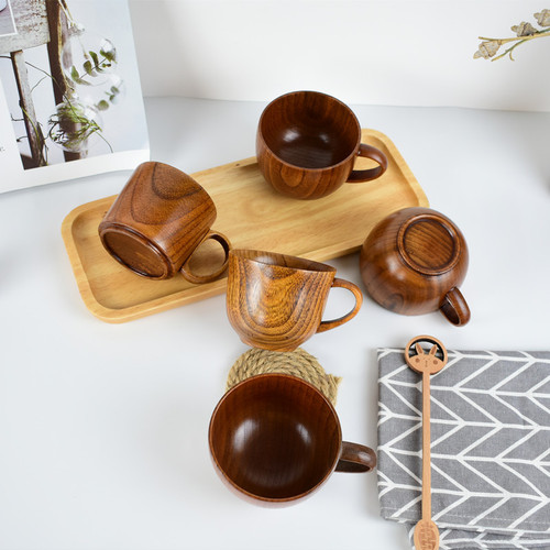Manufacturer's supply creative Japanese jujube wood cup insulated tea cup wooden coffee cup drinking cup wholesale